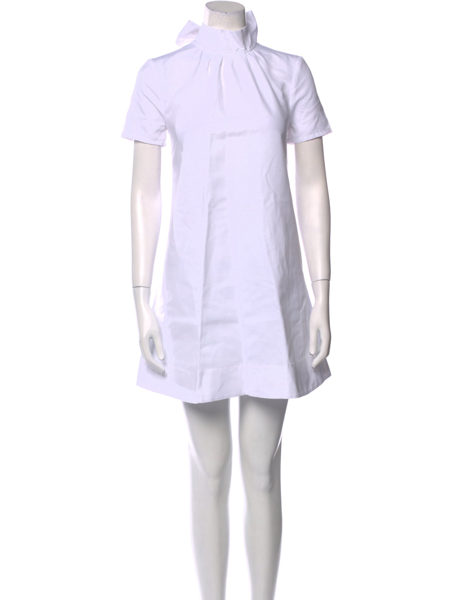 Staud Mock Neck Mini Dress